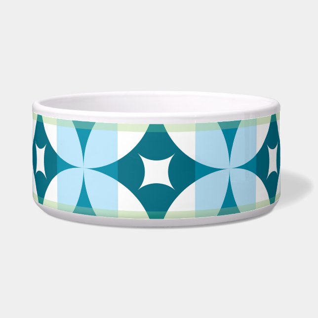 Geometric shapes, vintage abstract wallpaper. (Front)