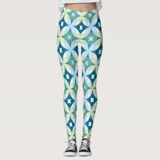 Geometric shapes, vintage abstract wallpaper. leggings
