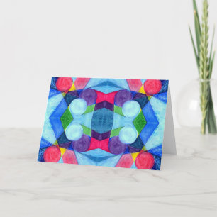 Geometric Skittles Greeting Card