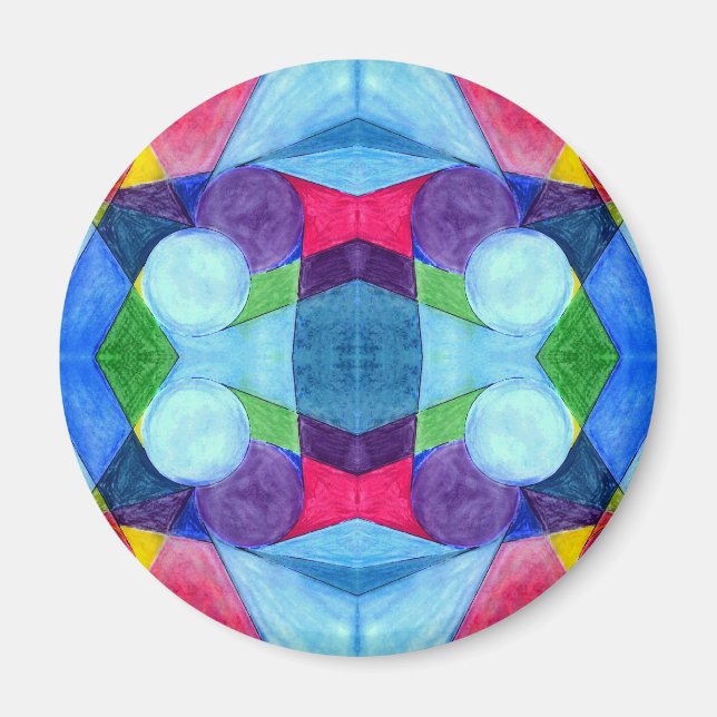 Geometric Skittles Magnet (Front)