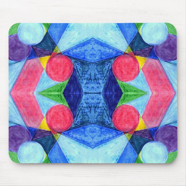 Geometric Skittles Mousepad (Front)