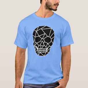 Geometric Skull Art Men's Dark T-Shirt