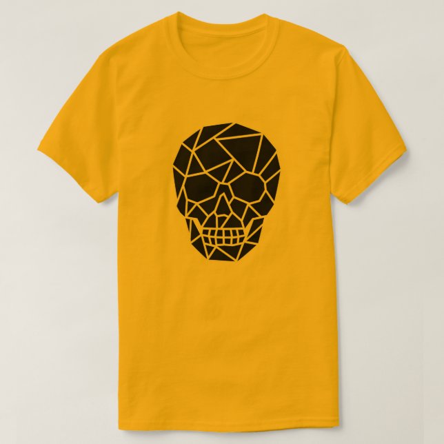 Geometric Skull Art Men's T-Shirt (Design Front)
