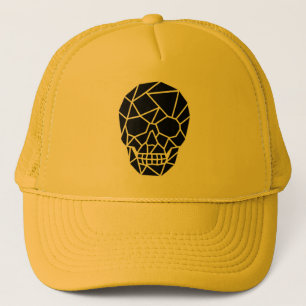 Geometric Skull Art Trucker Hat