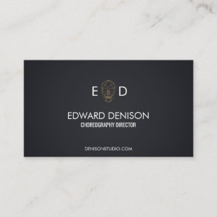 Geometric Skull Business Card