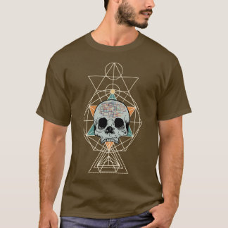 Geometric Skull Free Will Song Graphic Art Shirt