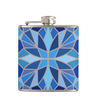 Geometric Sky Vinyl Wrapped Flask