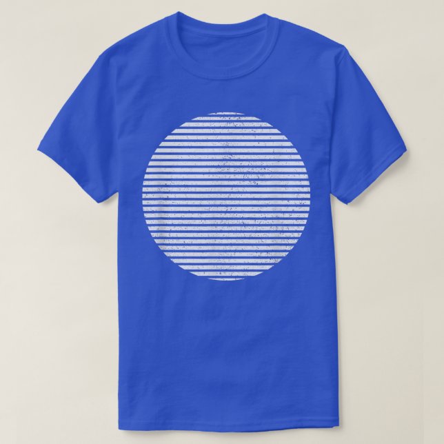 Geometric Sliced Circle Shape Lines Geometry Art D T-Shirt (Design Front)