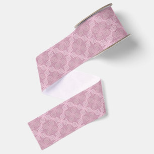 Geometric smoky lilac art deco grosgrain ribbon
