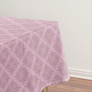 Geometric smoky lilac art deco tablecloth