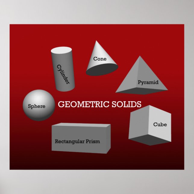 Geometric Solids  *UPDATED* Poster (Front)