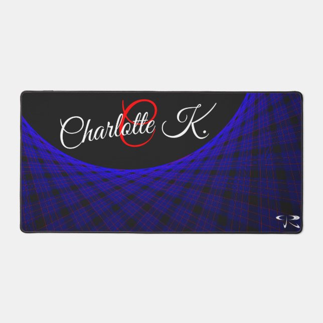 Geometric Space Carpet Gaming Mouse Pad (Front)