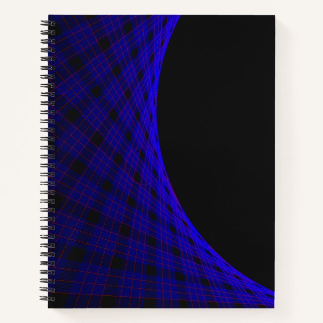 Geometric Space Carpet Spiral Notebook (Front)