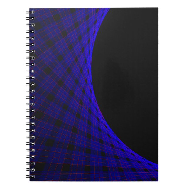 Geometric Space Carpet Spiral Photo Notebook (Front)