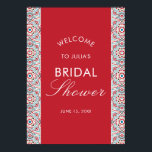 Geometric Sparkles Copper Metallic Bridal Shower Poster<br><div class="desc">Beautiful Invitation to celebrate Special occasions and festivals comes with digital and E-invitation as per your request. We would love to replicate our designs to make multiple products like rsvp cards, labels envelopes, and more. Customisation is available for ready to print on request at info@shamaurcreatif@gmail.com Look Forward to hearing from...</div>