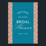 Geometric Sparkles Copper Metallic Bridal Shower Poster<br><div class="desc">Beautiful Invitation to celebrate Special occasions and festivals comes with digital and E-invitation as per your request. We would love to replicate our designs to make multiple products like rsvp cards, labels envelopes, and more. Customisation is available for ready to print on request at info@shamaurcreatif@gmail.com Look Forward to hearing from...</div>