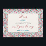 Geometric Sparkles Copper Metallic Bridesmaid Card<br><div class="desc">Beautiful Invitation to celebrate Special occasions and festivals comes with digital and E-invitation as per your request. We would love to replicate our designs to make multiple products like rsvp cards, labels envelopes, and more. Customisation is available for ready to print on request at info@shamaurcreatif@gmail.com. Look Forward to hearing from...</div>