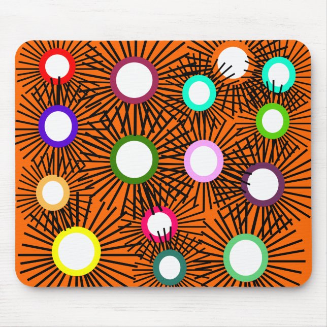 Geometric Spike Balls  Mouse Mat (Front)