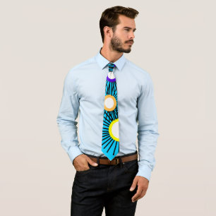 Geometric Spike Balls Tie