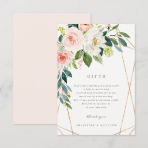 Geometric Spring Romance Gifts Card