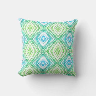 Geometric Square & Diamond Cushion