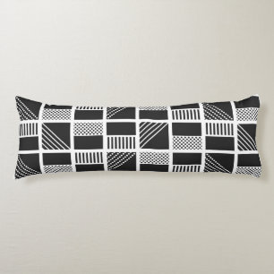 Geometric Squares body pillow