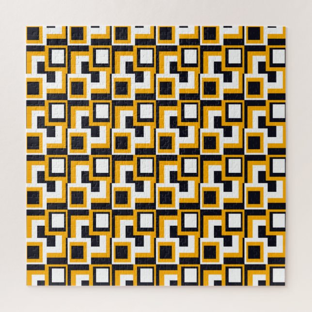 Geometric Squares: Seamless Print Jigsaw Puzzle (Vertical)