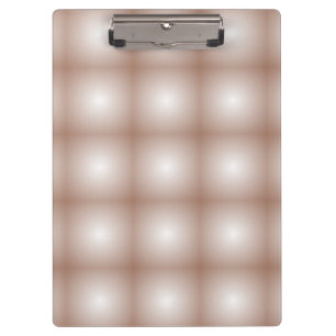 Geometric Squares with Mocha Mousse Gradient White Clipboard