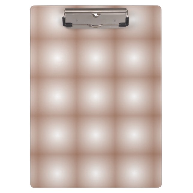 Geometric Squares with Mocha Mousse Gradient White Clipboard (Front)