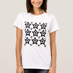 Geometric Star Black and White Geometric Star T-Shirt