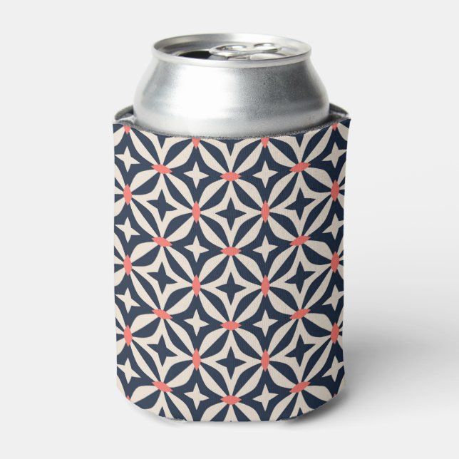 Geometric Star Pattern Can Cooler (Can Front)