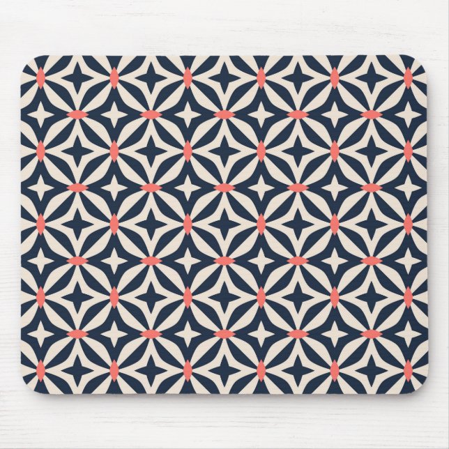 Geometric Star Pattern Mouse Mat (Front)
