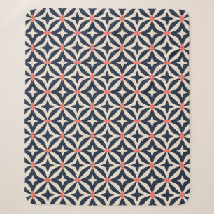 Geometric Star Pattern Sherpa Blanket