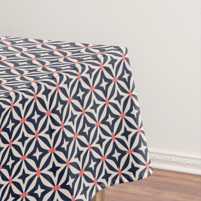 Geometric Star Pattern Tablecloth (In Situ)