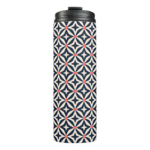Geometric Star Pattern Thermal Tumbler