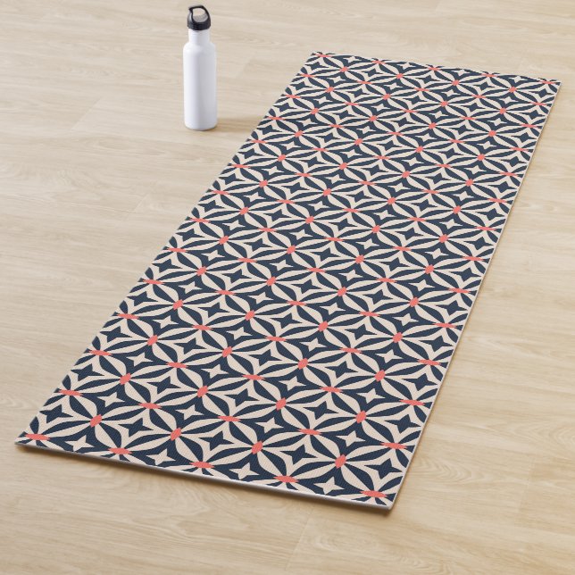 Geometric Star Pattern Yoga Mat (In Situ)