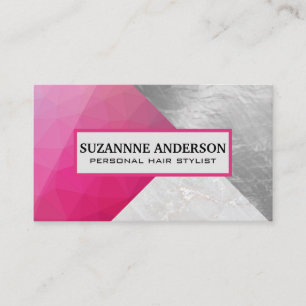 Geometric   Stone   Foil Business Card