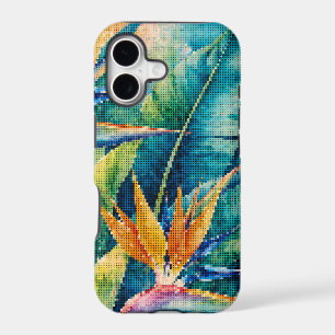 Geometric Style Birds of Paradise Tropical Botanic
