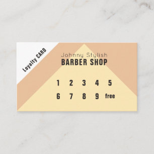 Geometric style loyalty card