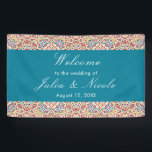 Geometric Style Sparkles Copper Metallic Wedding Banner<br><div class="desc">Beautiful Invitation to celebrate Special occasions and festivals comes with digital and E-invitation as per your request. We would love to replicate our designs to make multiple products like rsvp cards, labels envelopes, and more. Customisation is available for ready to print on request at info@shamaurcreatif@gmail.com. Look Forward to hearing from...</div>