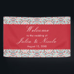 Geometric Style Sparkles Copper Metallic Wedding Banner<br><div class="desc">Beautiful Invitation to celebrate Special occasions and festivals comes with digital and E-invitation as per your request. We would love to replicate our designs to make multiple products like rsvp cards, labels envelopes, and more. Customisation is available for ready to print on request at info@shamaurcreatif@gmail.com. Look Forward to hearing from...</div>