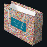 Geometric Style Sparkles Copper Metallic Wedding Large Gift Bag<br><div class="desc">Beautiful Invitation to celebrate Special occasions and festivals comes with digital and E-invitation as per your request. We would love to replicate our designs to make multiple products like rsvp cards, labels envelopes, and more. Customisation is available for ready to print on request at info@shamaurcreatif@gmail.com. Look Forward to hearing from...</div>