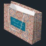 Geometric Style Sparkles Copper Metallic Wedding Large Gift Bag<br><div class="desc">Beautiful Invitation to celebrate Special occasions and festivals comes with digital and E-invitation as per your request. We would love to replicate our designs to make multiple products like rsvp cards, labels envelopes, and more. Customisation is available for ready to print on request at info@shamaurcreatif@gmail.com. Look Forward to hearing from...</div>