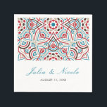 Geometric Style Sparkles Copper Metallic Wedding Napkin<br><div class="desc">Beautiful Invitation to celebrate Special occasions and festivals comes with digital and E-invitation as per your request. We would love to replicate our designs to make multiple products like rsvp cards, labels envelopes, and more. Customisation is available for ready to print on request at info@shamaurcreatif@gmail.com. Look Forward to hearing from...</div>
