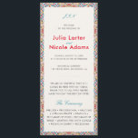 Geometric Style Sparkles Copper Metallic Wedding Programme<br><div class="desc">Beautiful Invitation to celebrate Special occasions and festivals comes with digital and E-invitation as per your request. We would love to replicate our designs to make multiple products like rsvp cards, labels envelopes, and more. Customisation is available for ready to print on request at info@shamaurcreatif@gmail.com. Look Forward to hearing from...</div>