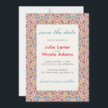 Geometric Style Sparkles Copper Metallic Wedding Save The Date<br><div class="desc">Beautiful Invitation to celebrate Special occasions and festivals comes with digital and E-invitation as per your request. We would love to replicate our designs to make multiple products like rsvp cards, labels envelopes, and more. Customisation is available for ready to print on request at info@shamaurcreatif@gmail.com Look Forward to hearing from...</div>