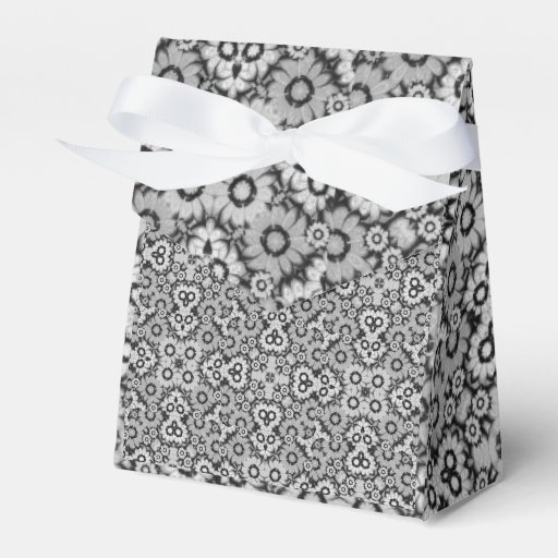 Image of Geometric Stylised Floral Pattern Favour Box