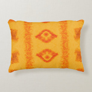 Geometric Stylish Blue and Green Ethinc Pattern De Decorative Cushion