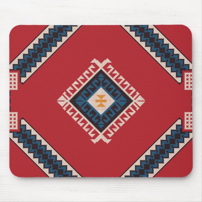 Geometric stylish classic cute-trendy colourful  mouse mat (Front)