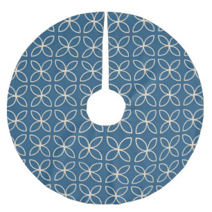 Geometric, stylish vintage background. brushed polyester tree skirt